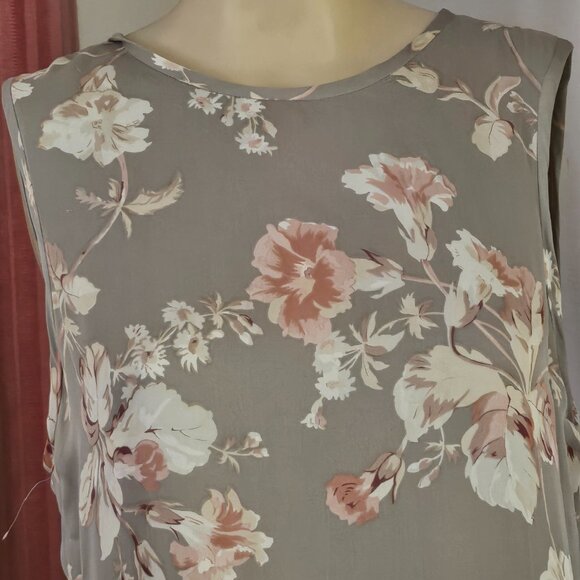 Lauren Ralph Lauren Floral Pastel Silk Maxi Dress - Picture 9 of 9